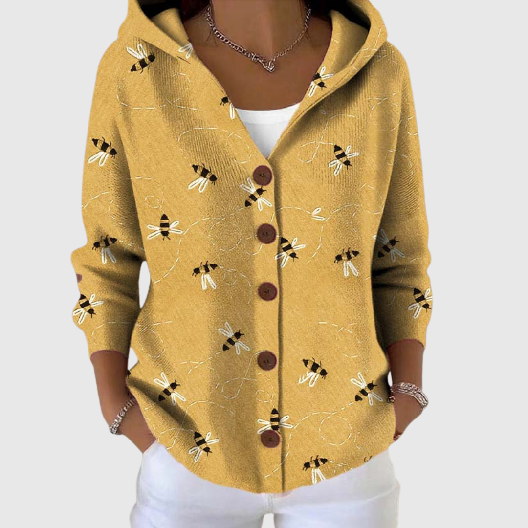 Chaqueta de punto con capucha