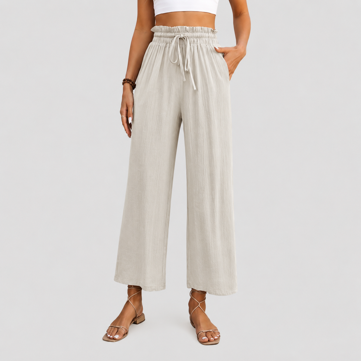 Pantalón ligero de corte relajado