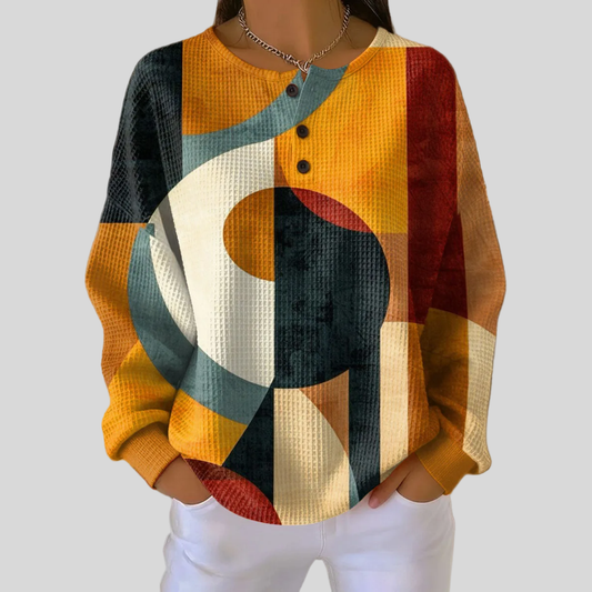 Jersey de punto con estampado geométrico