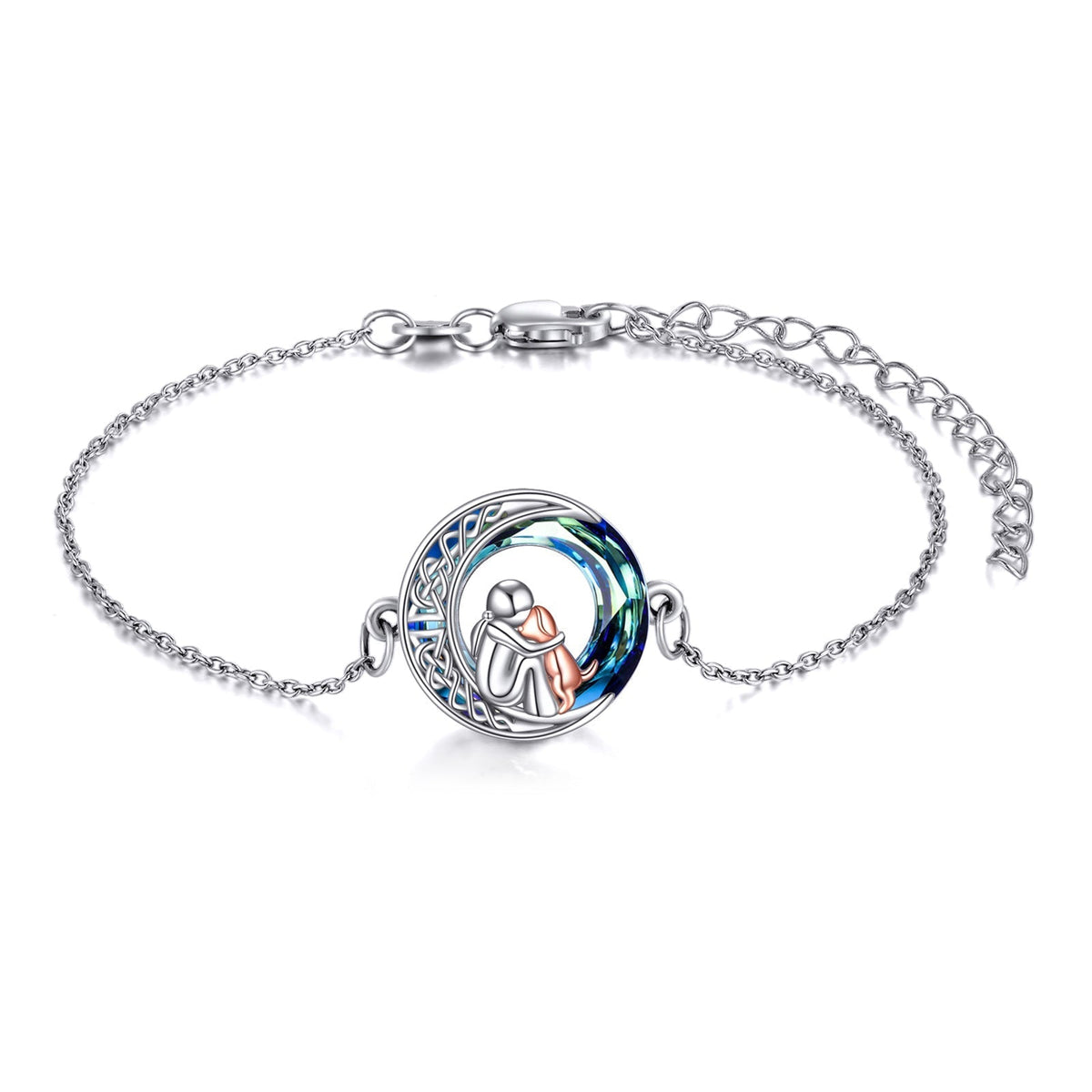Pulsera ajustable con encanto de perro