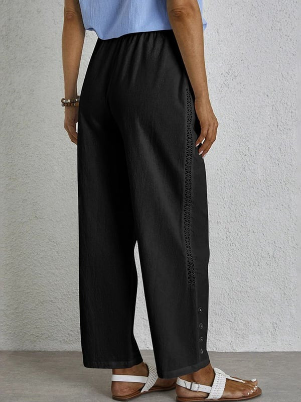 Pantalón relajado con botones
