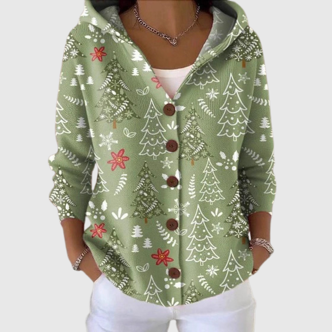 Chaqueta de punto con capucha
