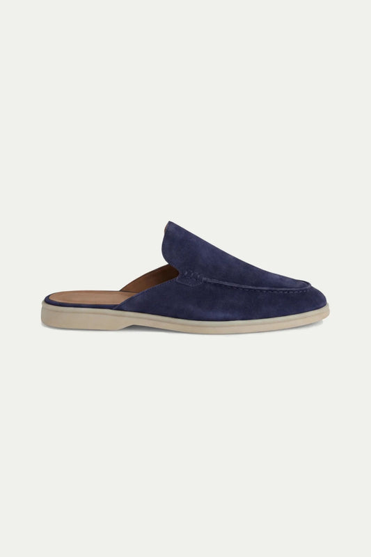 Suede Yacht Loafer Navy | Slip-On Boat Loafer