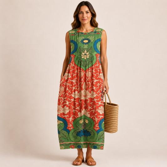 Vestido midi bohemio