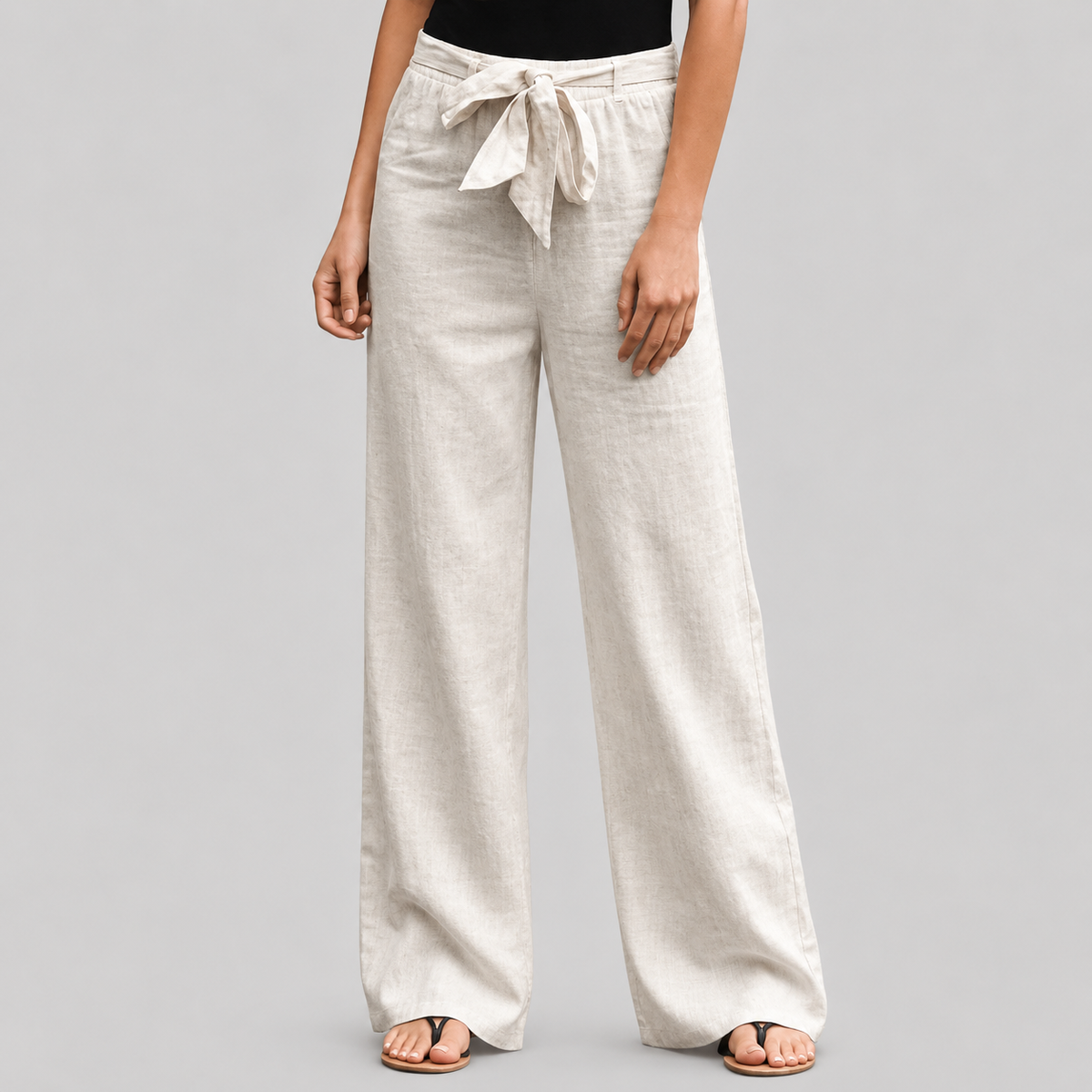 Pantalón relajado con cintura elástica