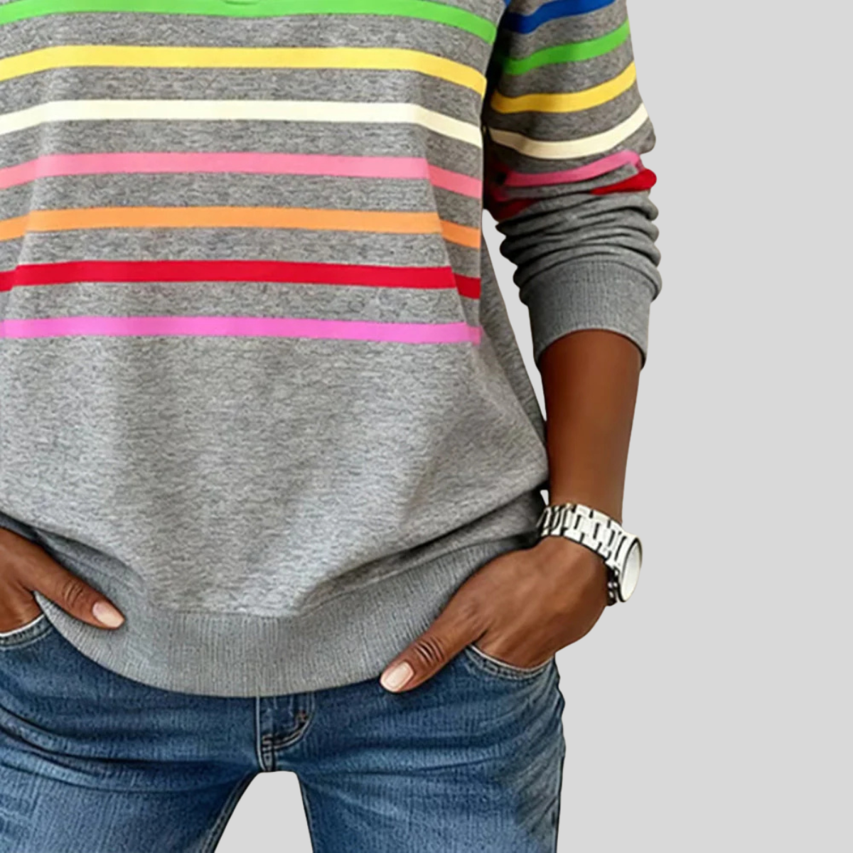 Jersey de punto con cuello y cremallera