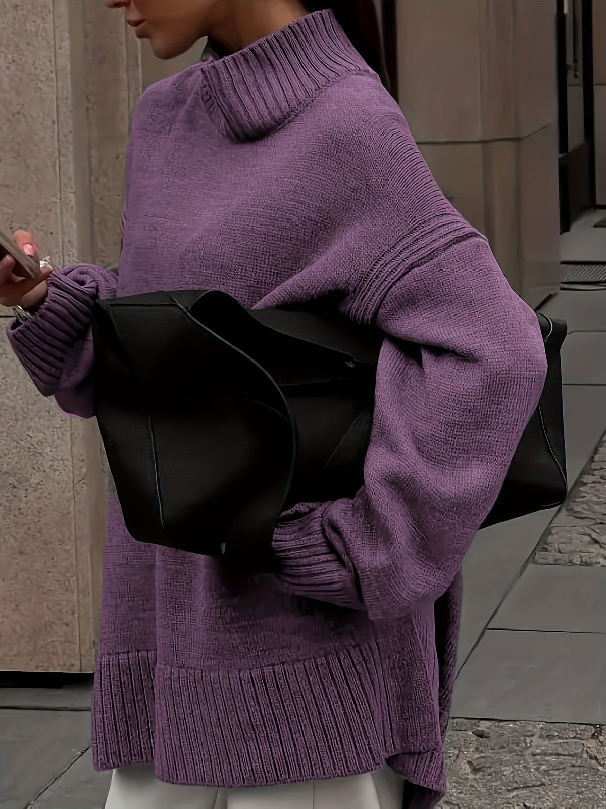 Suéter oversize de invierno
