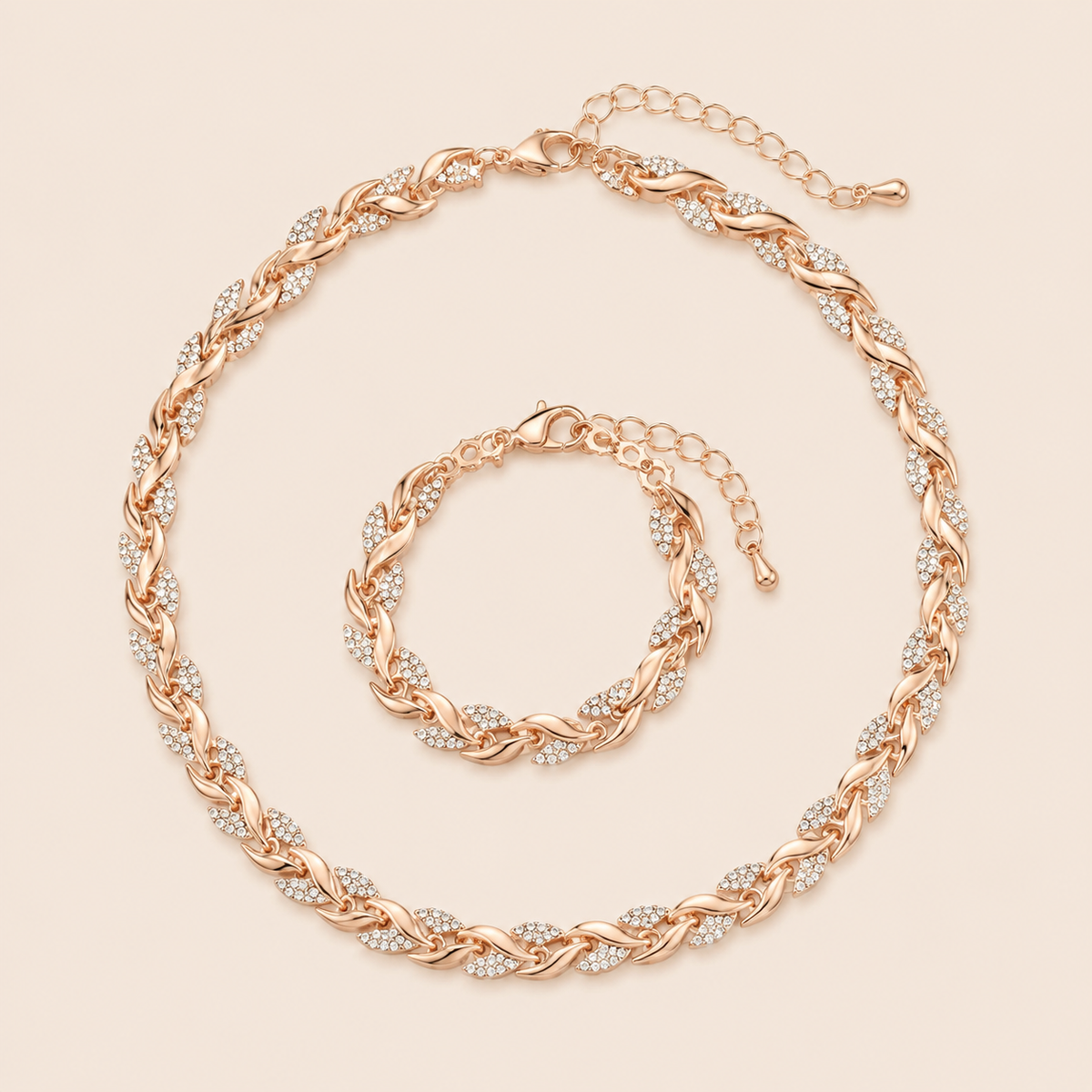 Conjunto de collar y pulsera