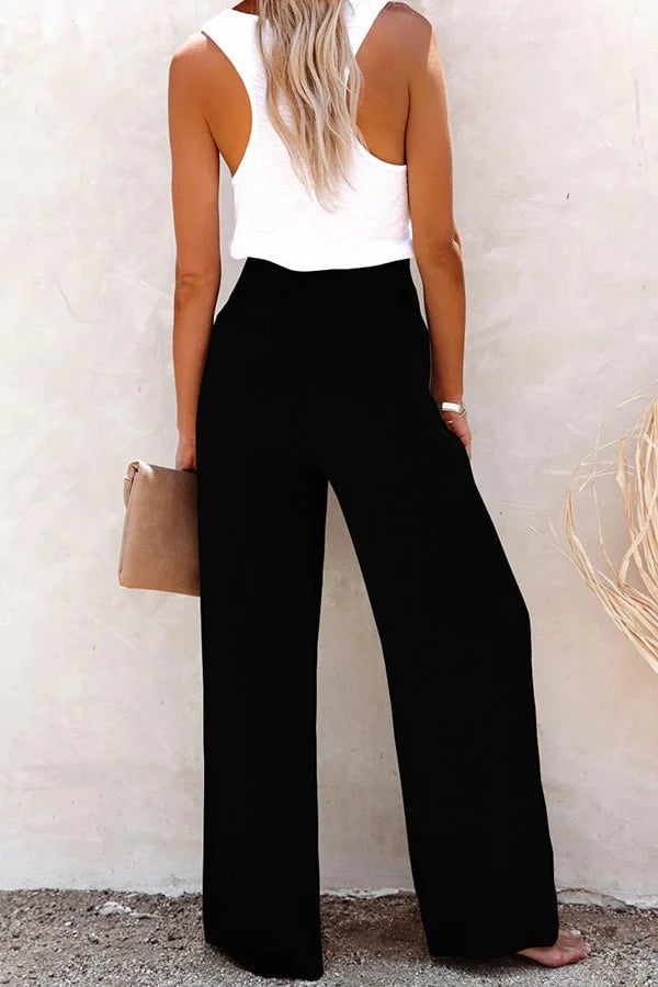 Pantalón holgado de cintura alta