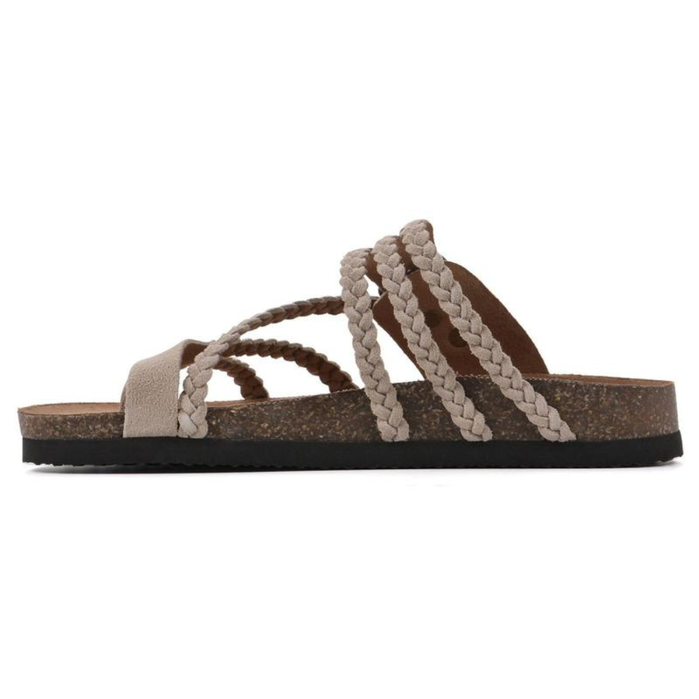 Aurora™ - Sandalias Trenzadas Anatómicas de Corcho