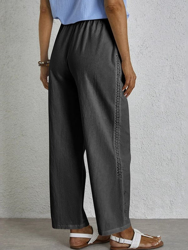 Pantalón relajado con botones