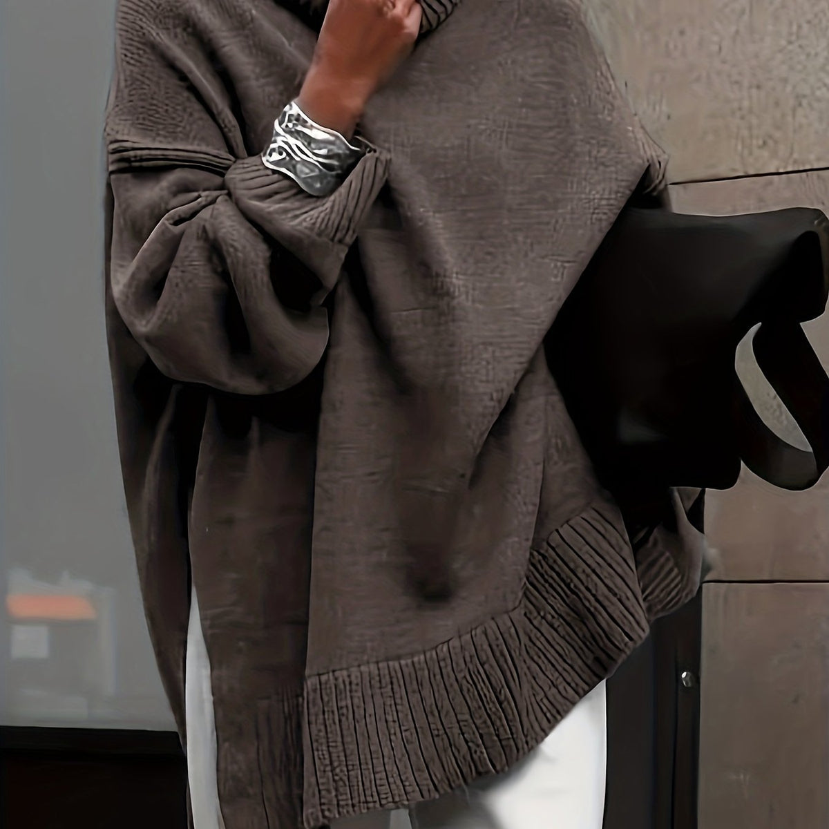 Suéter oversize de invierno