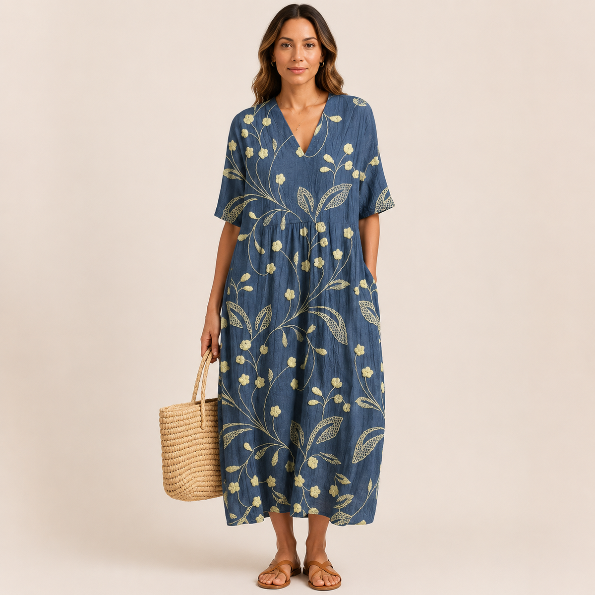 Vestido con estampado floral