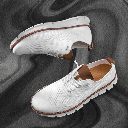 Ultracomfort Breathable Shoes White | Lightweight Walking Shoes