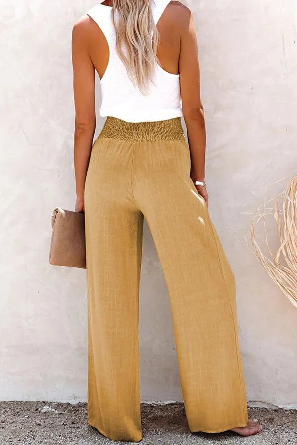 Pantalón holgado de cintura alta