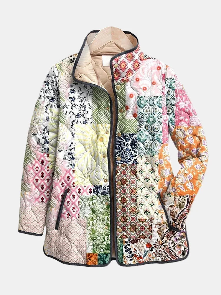 Chamarra Acolchada Patchwork Bohemio Adriana