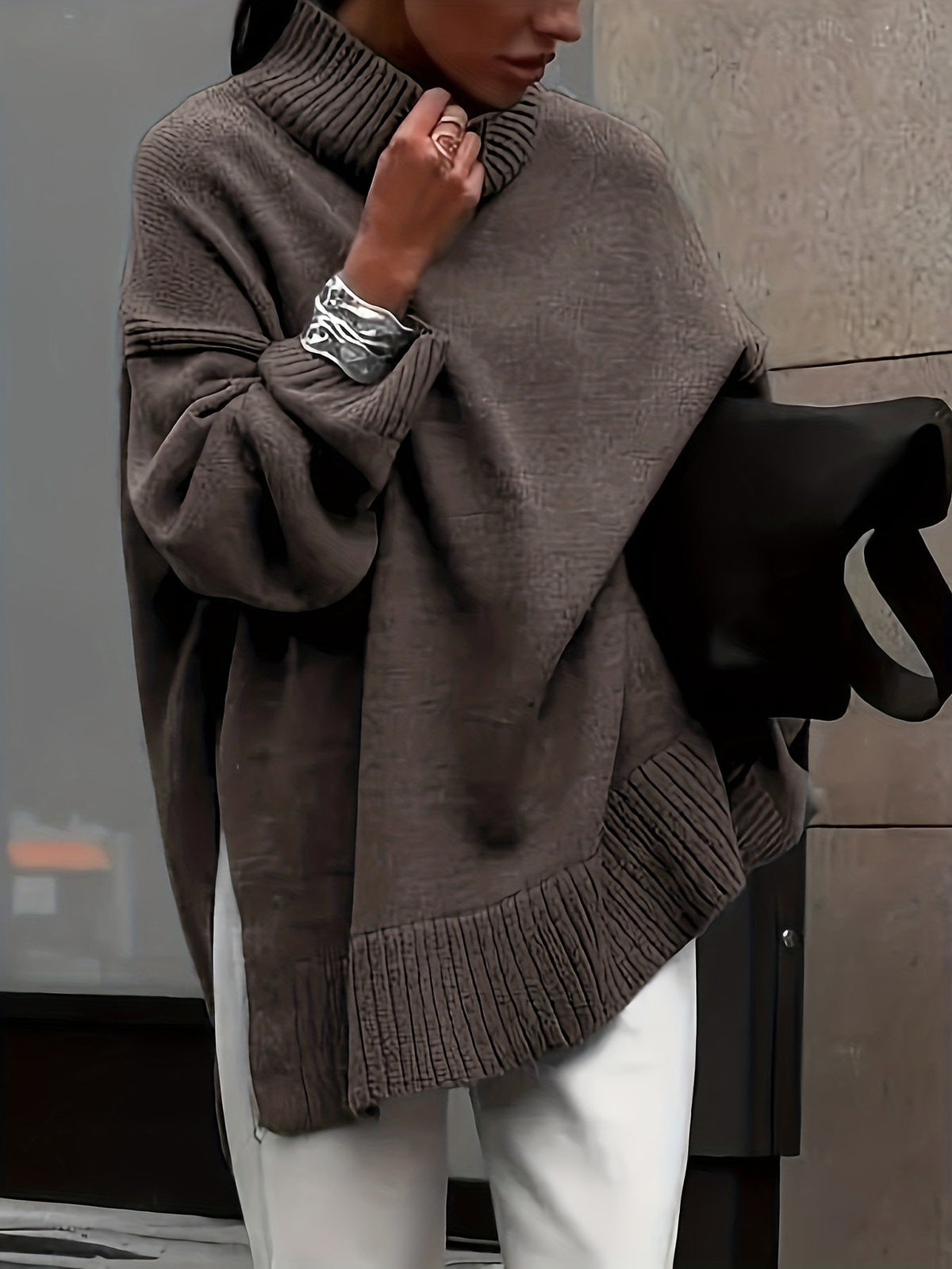 Suéter oversize de invierno