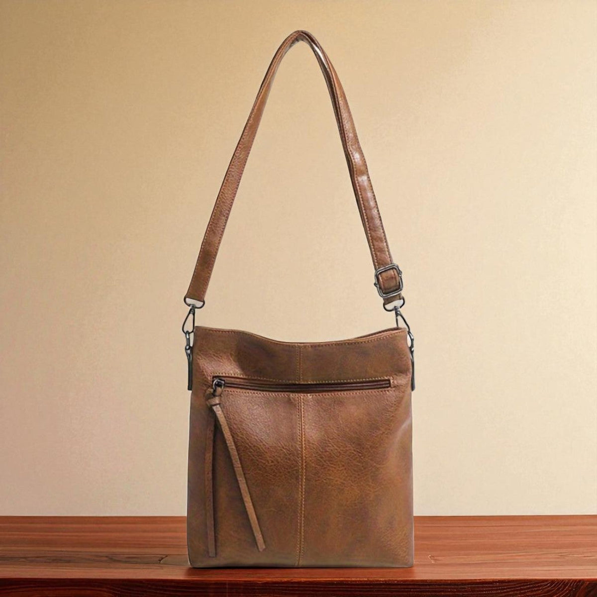 Bolsa de hombro retro cuadrada