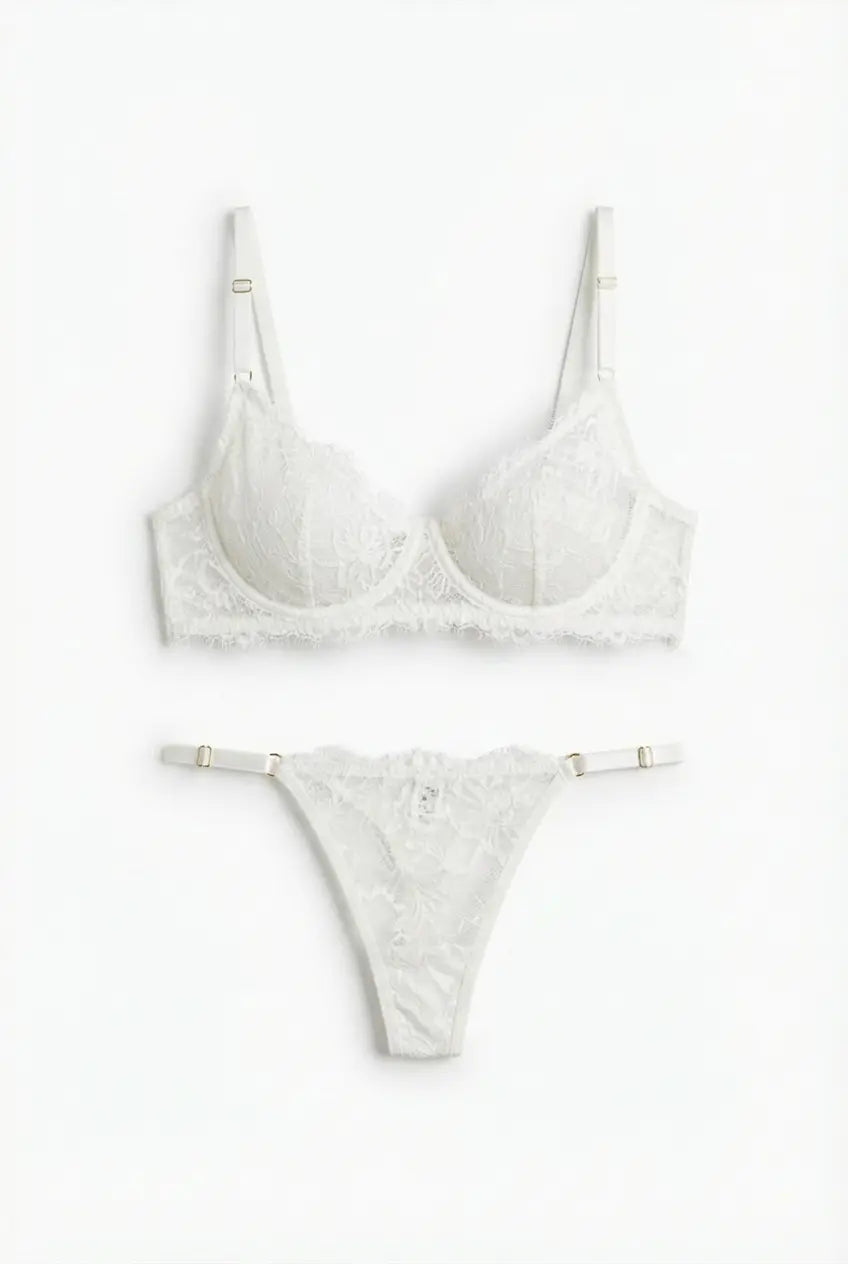 Femme Atelier | Lace Lingerie Set in White