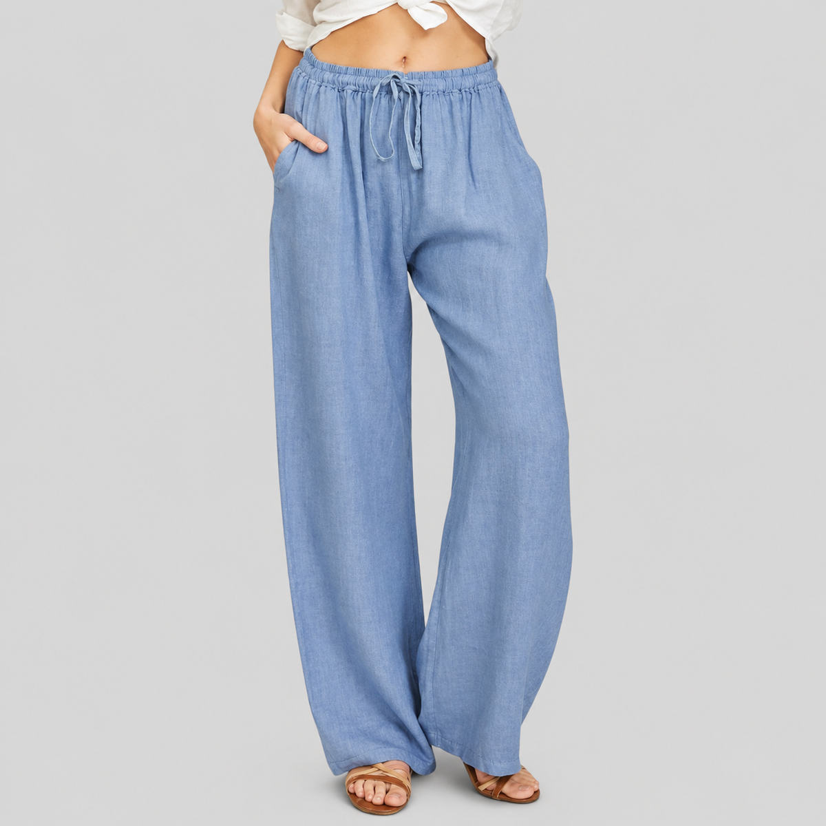 Pantalón cómodo con cordón
