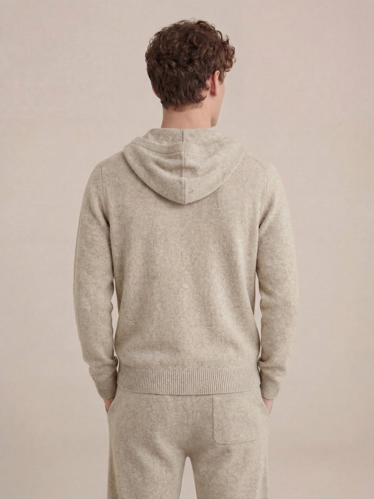 Noreli Signature Set Beige | Hooded Knit Set