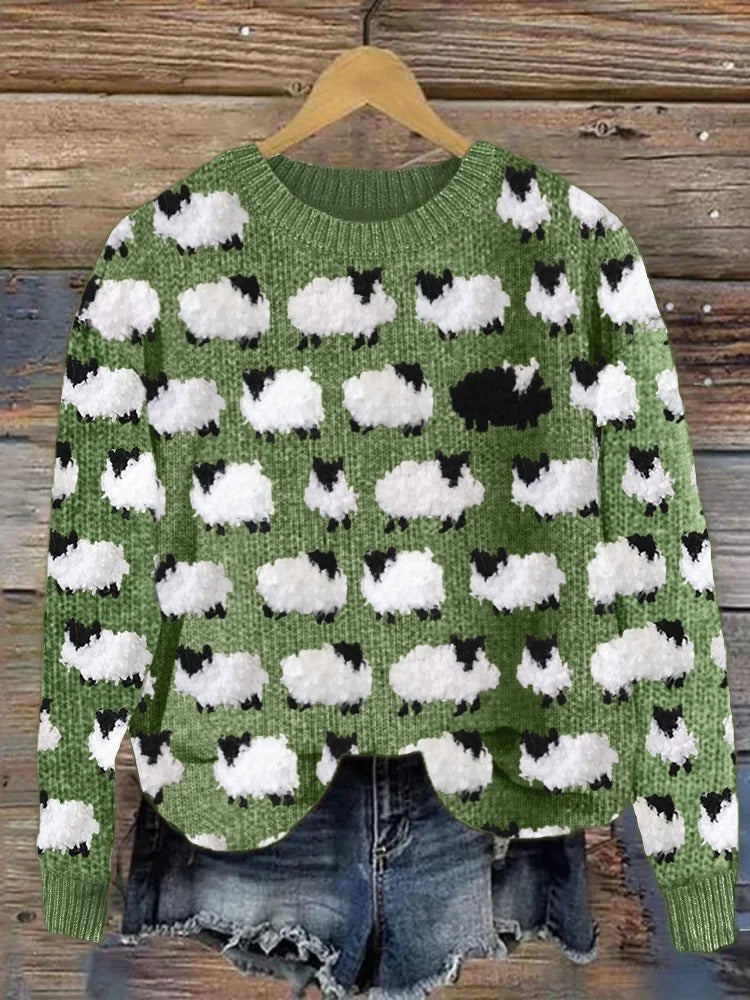 Jersey con árboles navideños