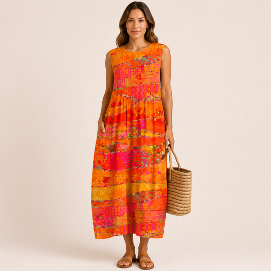 Vestido midi atardecer