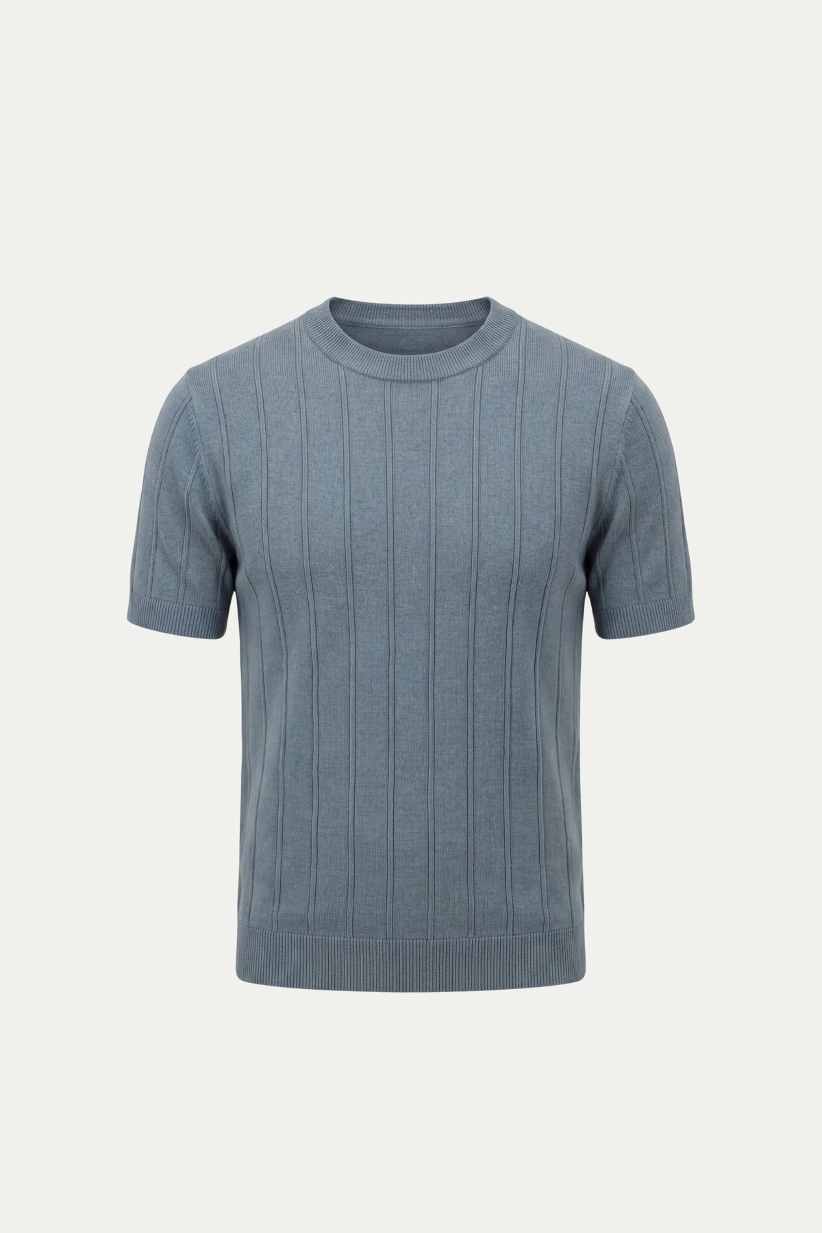 Aurelio T-Shirt Avio Blue | Elegant Essential Tee