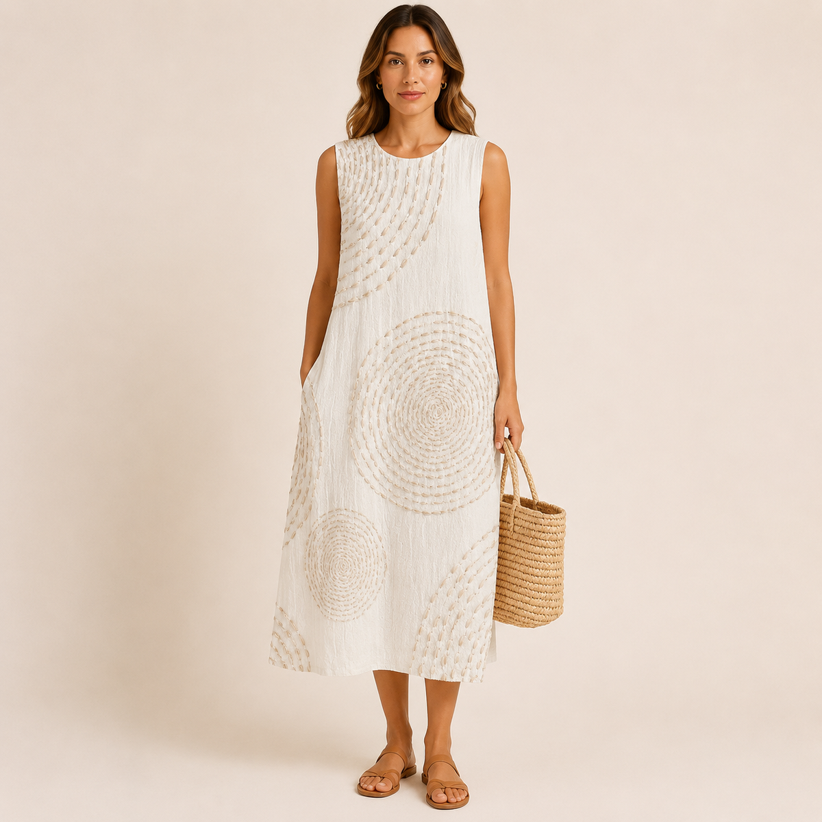 Vestido casual con estampado