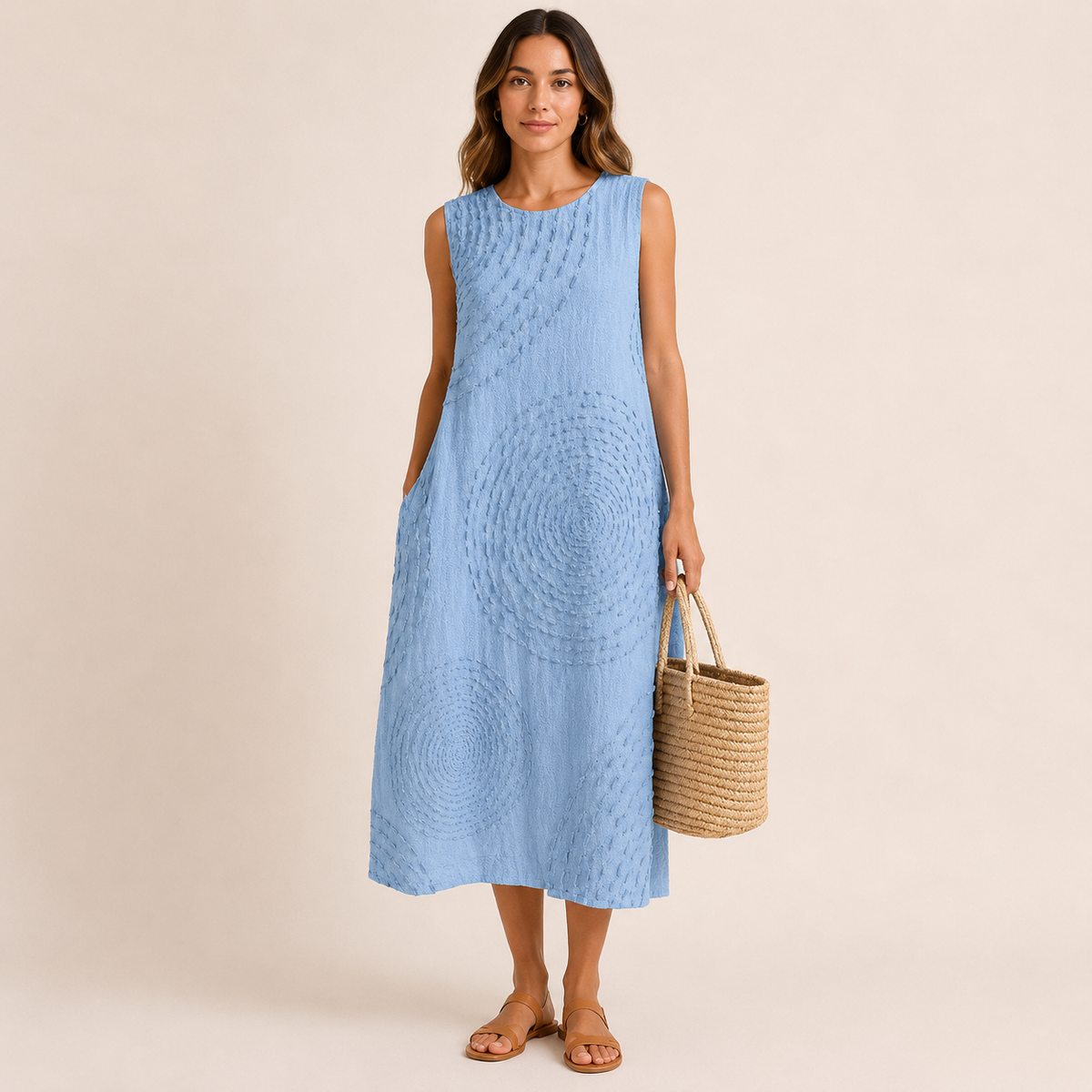 Vestido casual con estampado