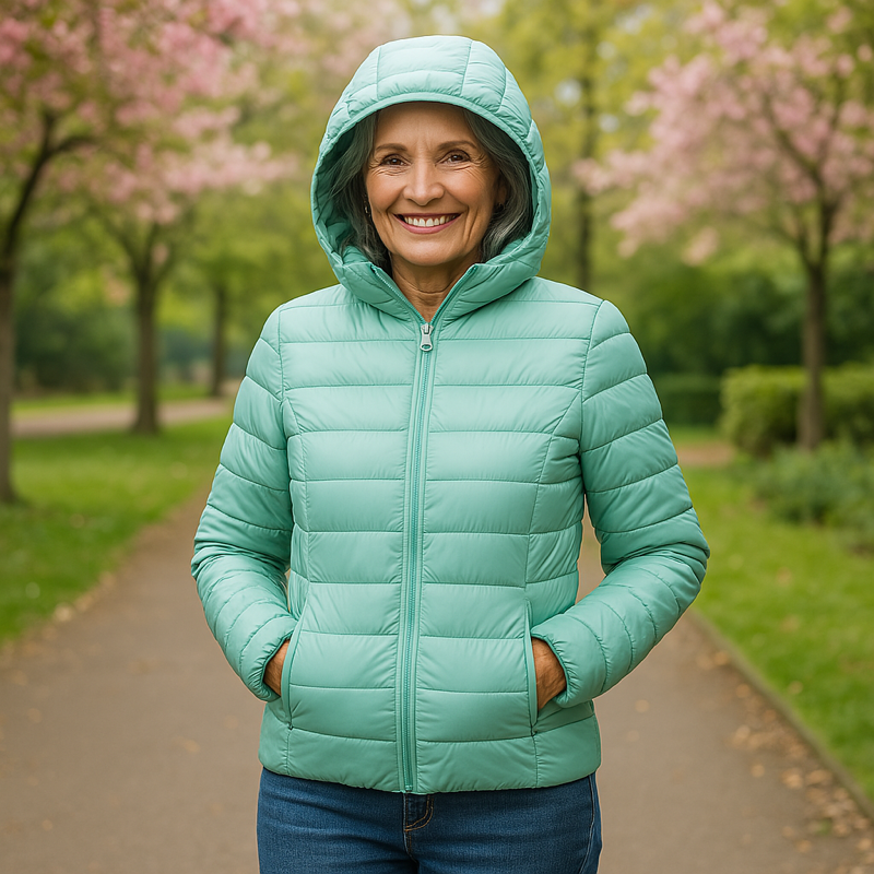 Chaqueta de primavera, verde menta