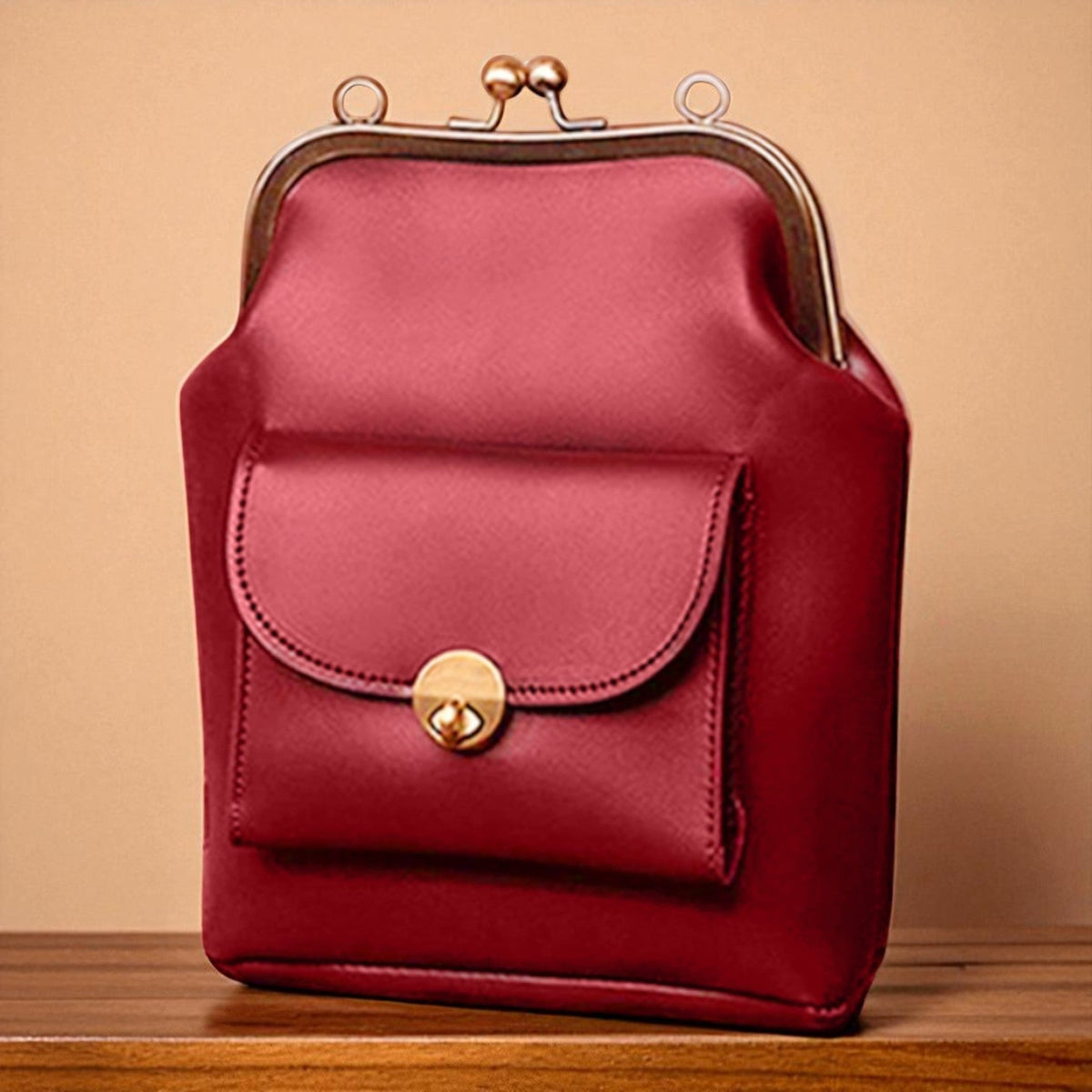 Bolsa vintage con cierre kiss-lock