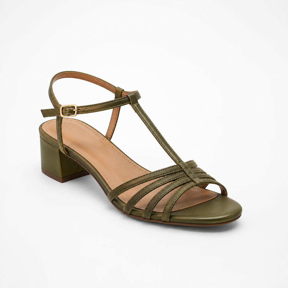 Sandalias de tacón bajo