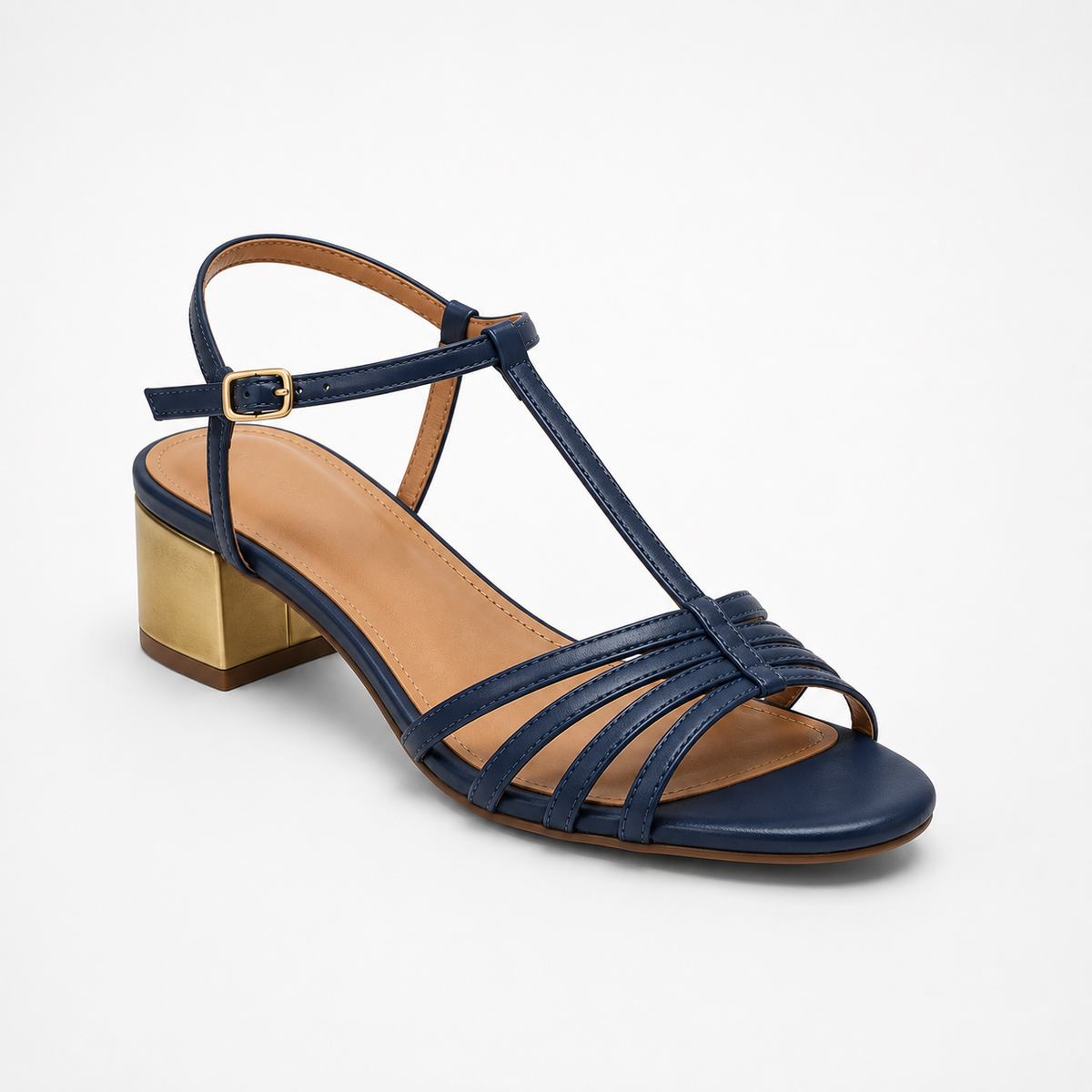 Sandalias de tacón bajo