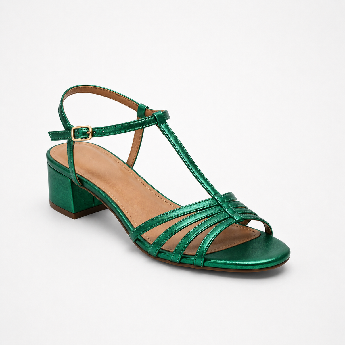 Sandalias de tacón bajo