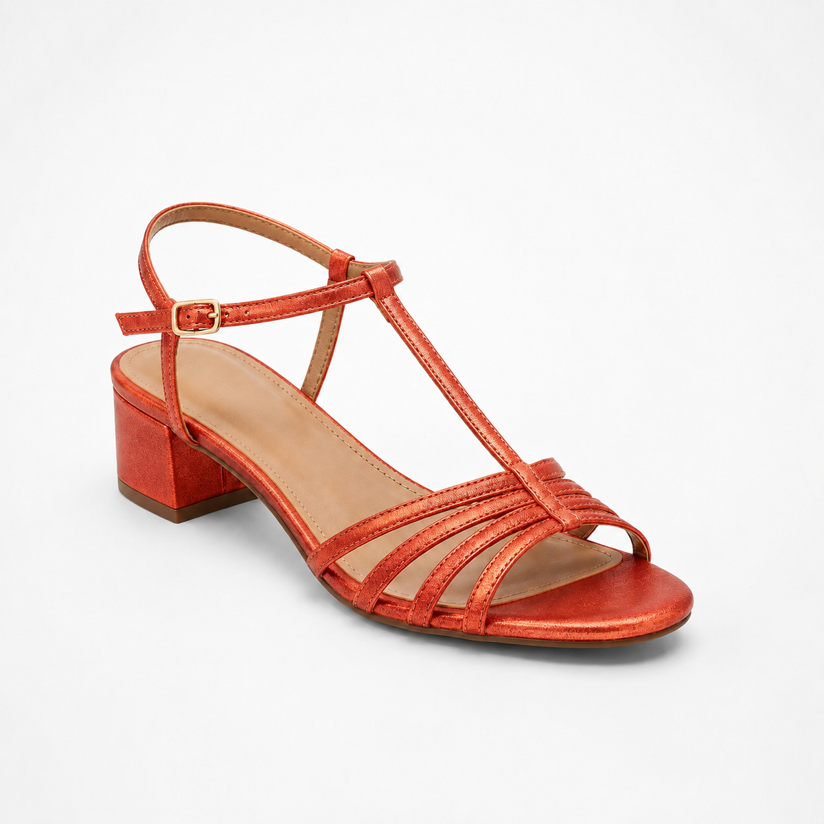 Sandalias de tacón bajo