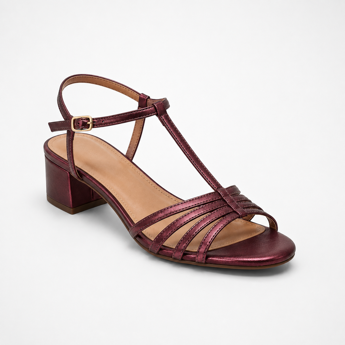 Sandalias de tacón bajo