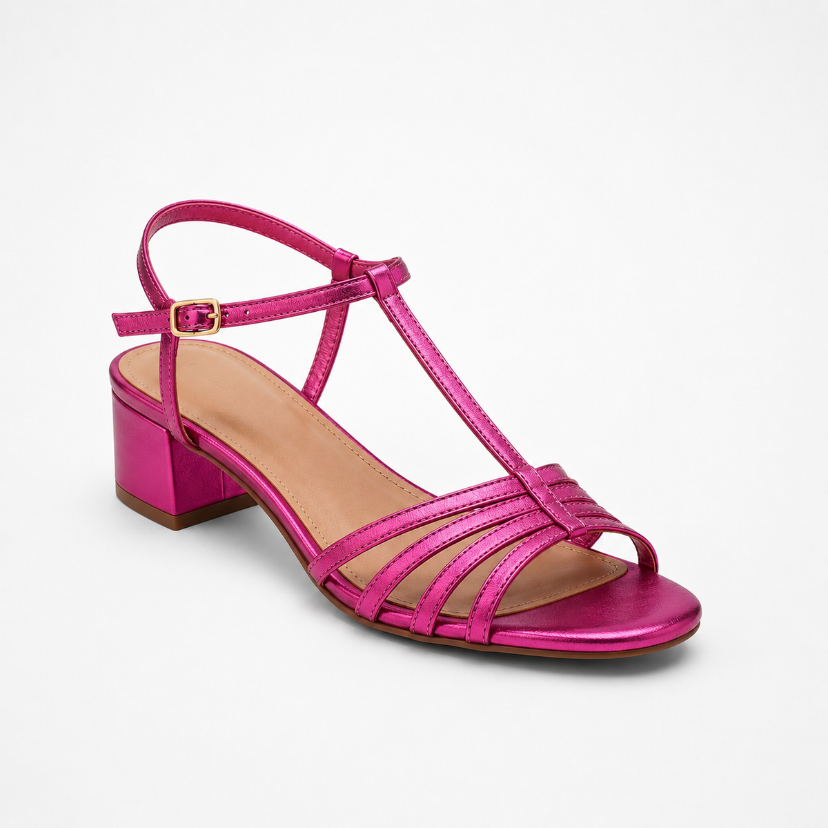 Sandalias de tacón bajo