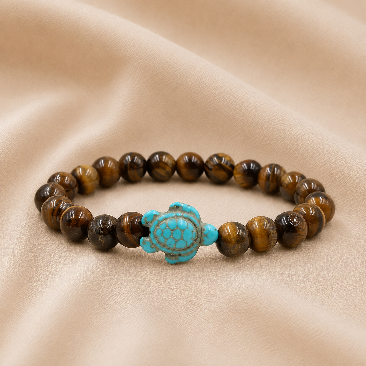 Pulsera de cuentas con tortuga
