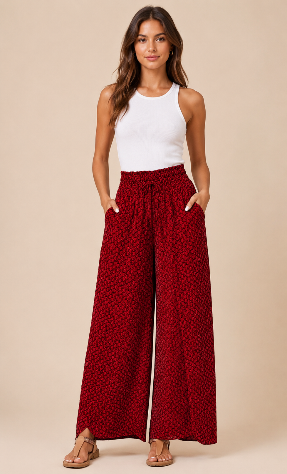 Pantalones de pierna ancha