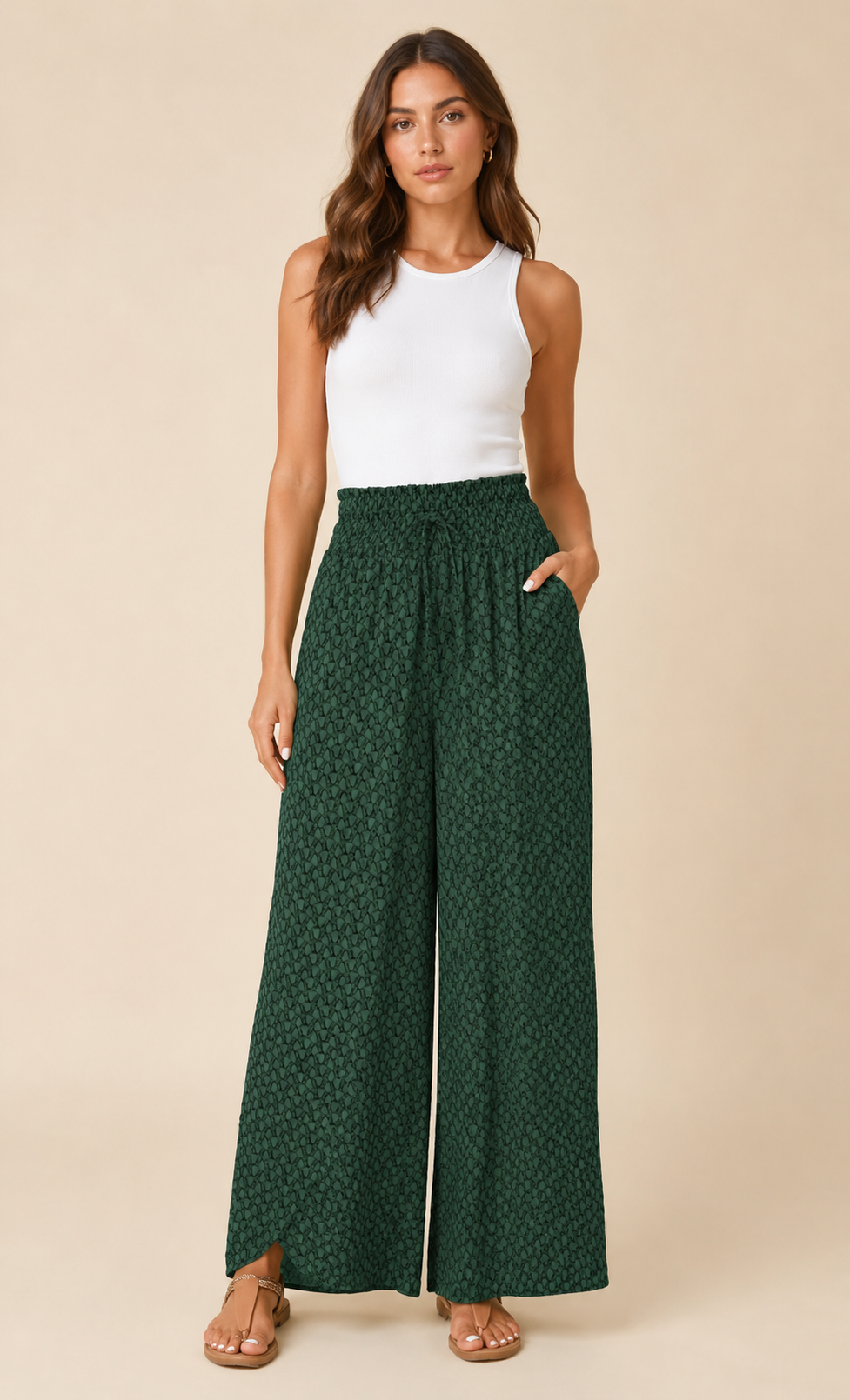 Pantalones de pierna ancha