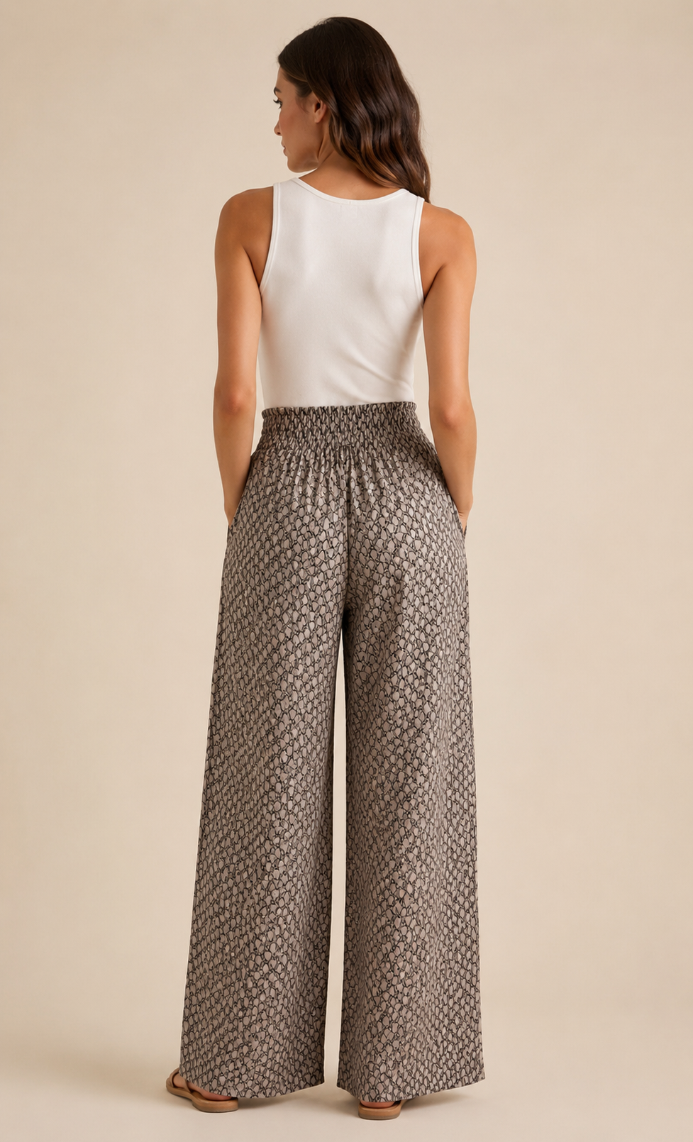 Pantalones de pierna ancha