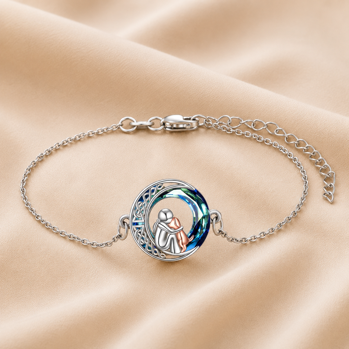 Pulsera ajustable con encanto de perro