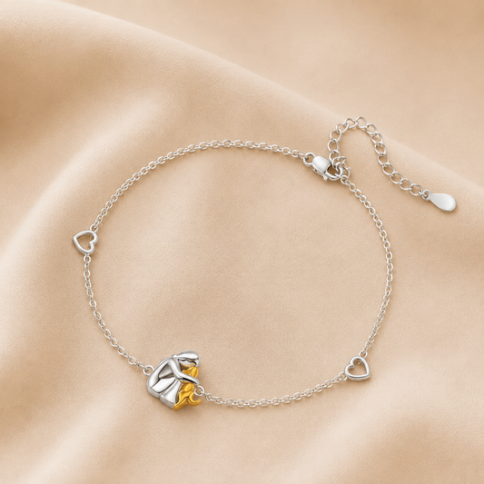 Pulsera ajustable con charm de perro