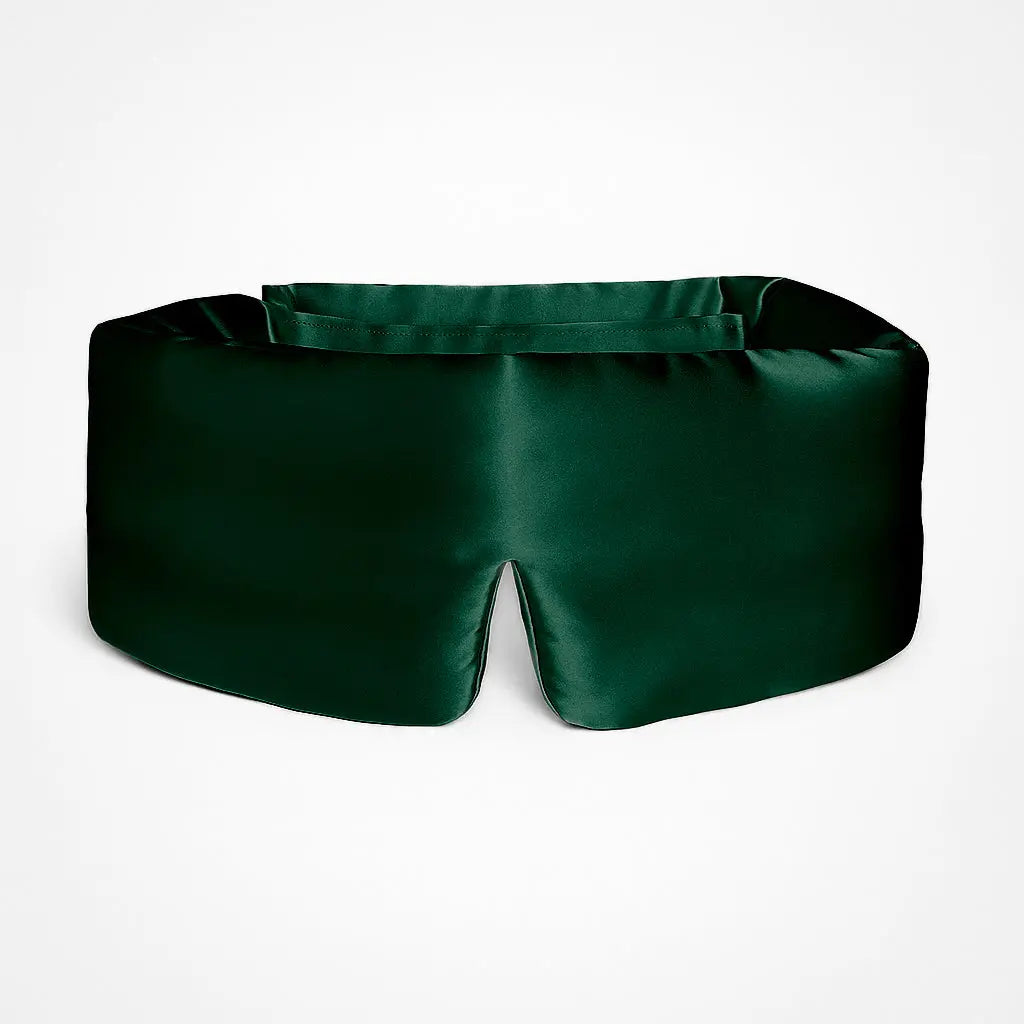 Silk Sleep Mask in Green