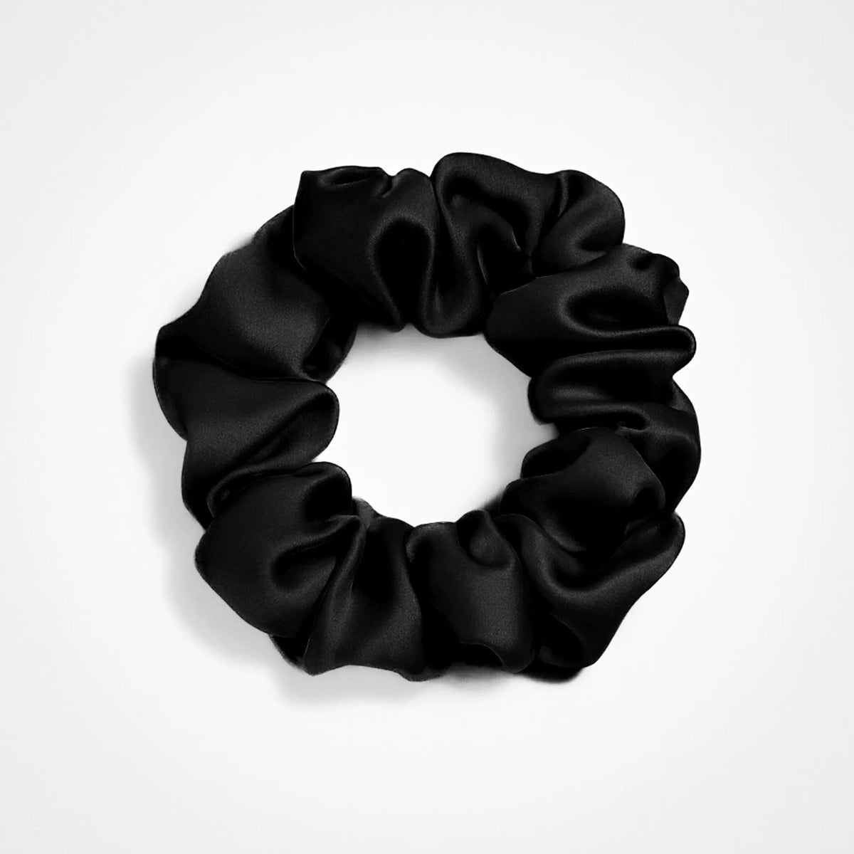 Silk Scrunchie in Black