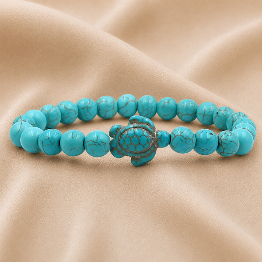 Pulsera de cuentas con tortuga