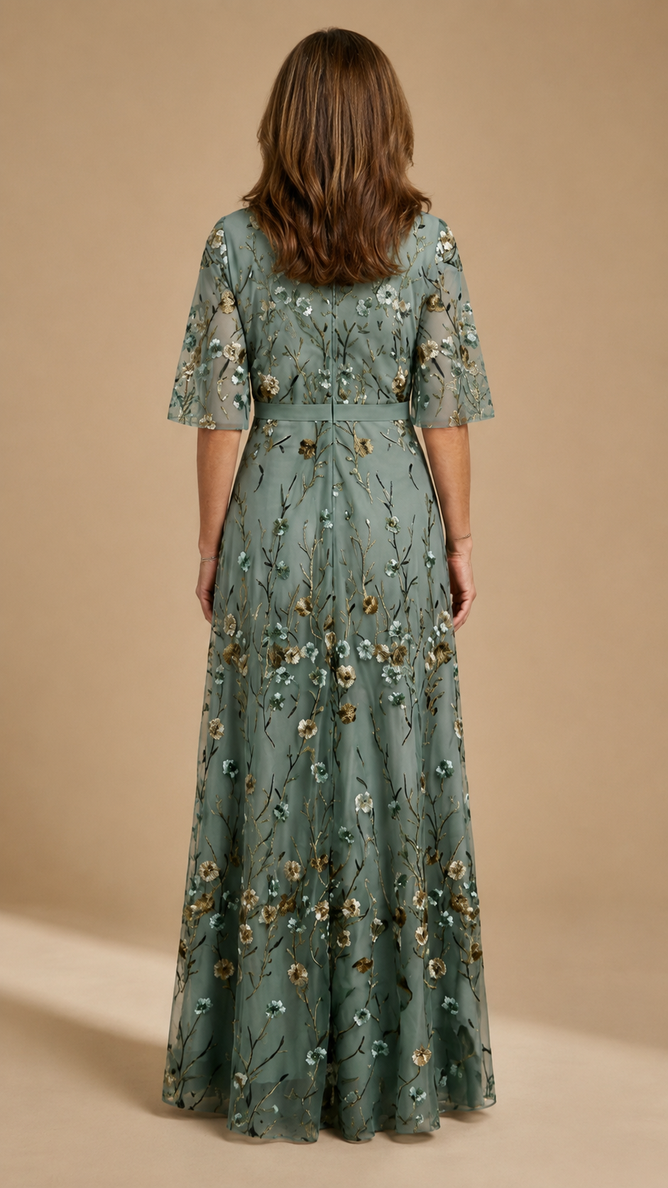 Vestido maxi con estampado floral