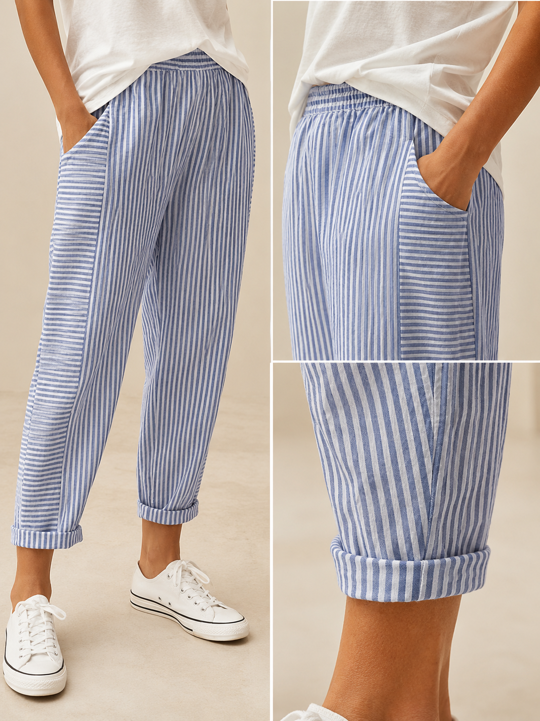 Pantalones de verano con corte amplio