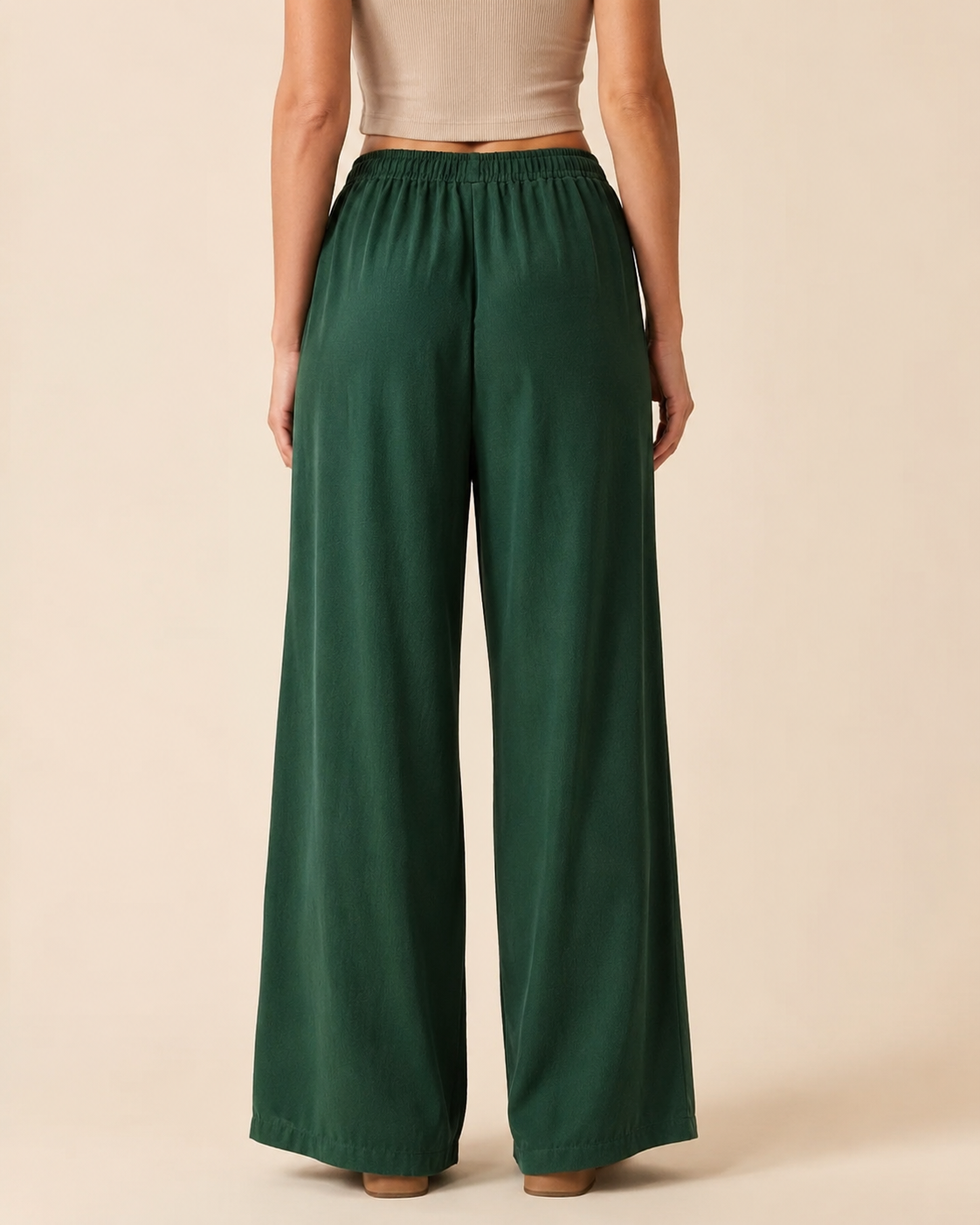 Pantalones de lino relajados